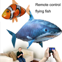 Remote Control Shark Toys Swimming in Air Fish Infrared RC fish Balloons Clown Fish Kids Toys Gifts Party Decoration Toy 2024 - buy cheap