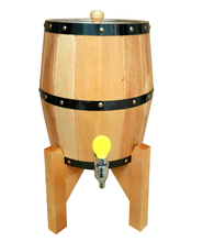 3L Beer Barrel Wine Barrel Bar Hotel Sets Nature Wooden Barrel Decoration  Stainless Steel Liner Bucket Lron Faucet JH112 2024 - buy cheap