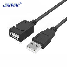 Кабель-удлинитель JIANHAN USB 2,0, USB-кабель-удлинитель для передачи данных для ПК, компьютеров, мобильных телефонов и зарядных устройств 2024 - купить недорого