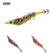 Kingdom Squid Jig New Fishing Squid Lure 108mm 20g Sinking Plastic Hard Bait Shrimp Wobblers 3 Pcs/lot Model 3514 2024 - buy cheap