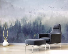 beibehang Custom wallpaper photo Nordic fresh forest landscape design TV background wall living room bedroom murals 3D wallpaper 2024 - buy cheap