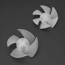 Mini ventilador de plástico de pequena potência lâmina 4/6 folhas para secador de cabelo motor u1je 2024 - compre barato