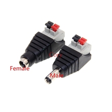 10PCS DC Male DC Female connector 2.1*5.5mm DC Power Jack Adapter Plug Connector AV Joint terminal CZYC 2024 - buy cheap