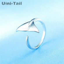 Uini-tail-Anillo de Plata de Ley 925 con cola de sirena, anillo de apertura ajustable, joyería de calidad, GN710 2024 - compra barato