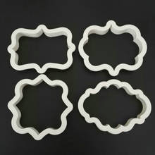 4pcs Retro Photo Frame Shape Cookie Cutter Set Plastic Biscuit Sugarcraft Baking Mold Fondant Cake Decorating Tools 2024 - buy cheap