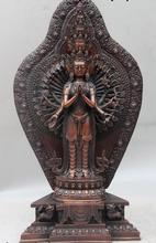 China Buddhism Bronze Copper Kwan-yin Avalokitesvara Guanyin Bodhisattva Statue 2024 - buy cheap