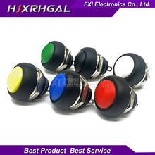2PCS 12mm Waterproof Momentary push button for switch Black/Red/Green/Yellow/Blue/white PBS-33B IGmopnrq 2024 - buy cheap