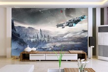Звездные войны космический корабль 3D мультфильм обои роспись для детской комнаты диван фон 3d фото роспись 3d мультфильм роспись стены бумага 2024 - купить недорого