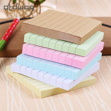 Office Stationery Sticky Notes Square Soild Color Memo Pad 80 Pages Sticker  Bookmark Point It Marker Memo Sticker Paper 2024 - buy cheap