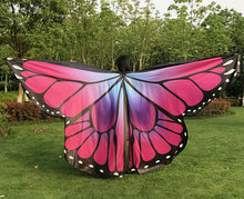 Adult Colorful Butterfly opening wings belly dance isis wings Split wings ( no sticks ) 2024 - buy cheap