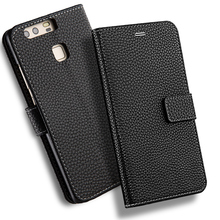 For Huawei P9 Wallet Case,Hengneker Business PU Leather Wallet Case with Card and Magnetic buckle for huawei P9 Plus flip cover 2024 - buy cheap