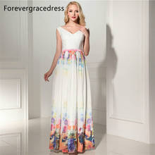 Forevergracedress великолепное длинное вечернее платье трапециевидной формы, новый стиль, v-образный вырез, без рукавов, Формальное вечернее платье, большие размеры, на заказ 2024 - купить недорого