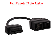 Cable adaptador de conector hembra para Toyota, Conector de 22 pines a 16 Pines, DLC, plomo, para Toyota, 17 Pines, OBD 2024 - compra barato