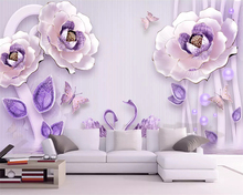 Beibehand-papel de parede 3d, foto personalizada, papel de parede floral em relevo, interior da casa, sofá, plano de fundo, para paredes 3 d 2024 - compre barato