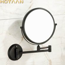 Espelho de maquiagem, de bronze, 8 polegadas, dobrável, para banheiro, com braço redondo, 3x, tipo lupa 2024 - compre barato