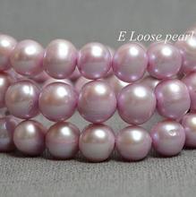 Perlas únicas para joyería, perlas auténticas de agua dulce, cuentas sueltas de patata rosa, diseño nupcial de 8mm, YLSC1-99 de hebra completa 2024 - compra barato