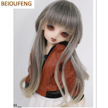 BEIOUFENG (15.5-17CM) 1/6 BJD Wig Long High Temperature Doll Wigs for Dolls Accessories,Fashion Synthetic Doll Hair for Dolls 2024 - buy cheap