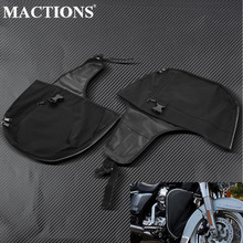 Motorcycle Waterproof Soft Lowers Chaps Leg Warmer For Harley Dyna Super Glide Street Bob Super Glide Custom 2006-2015 2016 2017 2024 - buy cheap