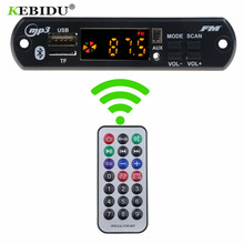 Автомобильный Bluetooth MP3 WMA FM AUX декодер KEBIDU DC 5 в 12 В плата аудио модуль FM TF радио автомобильный MP3 динамик аксессуары 2024 - купить недорого