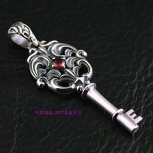 Thailand import, hollow carved retro 925 Sterling Silver Key Pendant Men's Silver Pendant Women's Fashion Silver Pendant 2024 - buy cheap