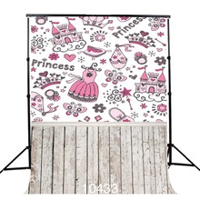 Princess Castle Diamonds Shoes Dress Vinyl Photography Background For Baby Shower New Born Backdrop Photocall Booth Studio 2024 - buy cheap