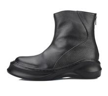 Botas masculinas com zíper para outono e inverno, sapatos para homens de negócios, 2 cores 2024 - compre barato