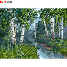 5D DIY Diamond Painting Landscape Mosaic Diamond Embroidery Tree Home Decoration Full Square Picture Of Rhinestone XY1 2024 - buy cheap