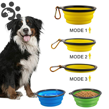 Collapsible Folding Dog Bowl for Pet Cat Food Water Feeding Soft Dog Bowl Folding Travel Bowl For Dog Portable 10 Colors FD0059 2024 - buy cheap