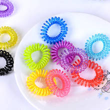 10Pcs/Lot 3cm Small Telephone Line Hair Ropes Girls Colorful Elastic Kids Baby Hair Band Headwear Baby Hair Accessories 2024 - buy cheap
