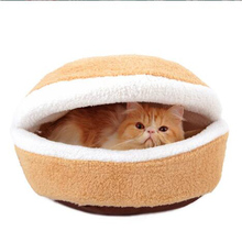 Cão de estimação cama de alta qualidade hamburger-shaped gato maca destacável quente canil do cão de estimação quatro estações disponíveis suprimentos para animais de estimação db816 2024 - compre barato