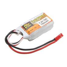 ZOP Power 7.4V 750mAh 2S 70C Rechargeable Lipo Battery With JST Plug For RC Model Drone 2024 - buy cheap
