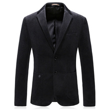 Blazer masculino clássico de lã e inverno, jaqueta casual de alta qualidade com botões para homem, 2019 2024 - compre barato