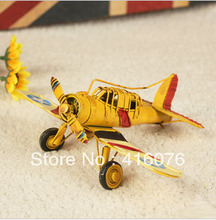 Free Shipping! Retro Style Iron Helicopter Metal Airplane Model Antique Artcraft Decoration Home Decoration M1013 2024 - buy cheap