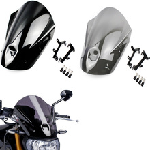 MT09 FZ09 ABS Motorcycle Windshield Windscreen with Mounting Bracket Screws for Yamaha MT-09 FZ-09 FZ MT 09 2013 2014 2015 2016 2024 - buy cheap