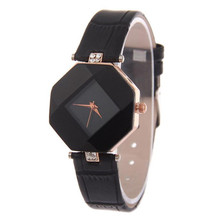 Relógio de pulso com pulseira de strass feminino, relógio de pulso com mostrador simples e único, da moda, casual e de quartzo, b40 2024 - compre barato