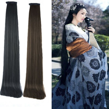 Accesorios para el cabello de 2 colores, cabello liso vintage de la antigua dynasty china, accesorios para el cabello de princesa para cosplay 2024 - compra barato