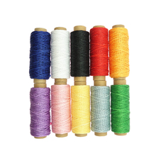 10pcs 150D 50m Handmade Flat Waxed Cord Wax Thread Sewing Craft Tool Hand Stitching for DIY 2024 - buy cheap