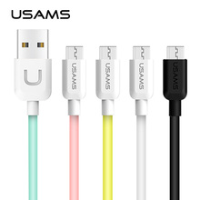 Micro USB Cable for Android,USAMS Fast Charger USB Cable for Samsung Xiaomi LG Microusb Data Sync Mobile Phone Charging Cable 2024 - buy cheap