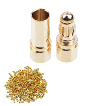 wholesale ! 100pairs/lot 3.5mm Gold Bullet Banana Connector Plug male female For rc ESC Battery Motor 2024 - buy cheap