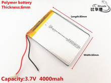 Batería de iones de litio de polímero para juguete, cargador portátil de 3,7 V,4000mAH,606080, GPS,mp3,mp4 2024 - compra barato