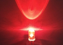 Diodo de luz led superbrillante para luz de tráfico, diodo de luz rojo con agujero pasante de 5mm, 120005v 2024 - compra barato