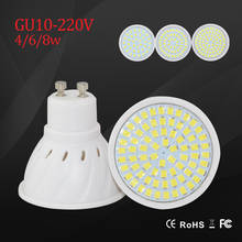 LED Light LED Bulb SMD 2835 GU10 Spotlight 220v 230v led bulb 4w 6w 8w lighting chandelier bright lampara indoor lights 2024 - buy cheap