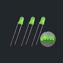 Conjunto de diodo emissor de luz led, 100 pçs, 4mm, verde/vermelho/amarelo, pernas curtas, diodo emissor de luz