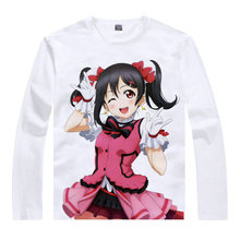 Rabu raibu camiseta manga comprida impressa, camiseta longa coleção de anime kawaii vestido manga comprida estampa 2024 - compre barato