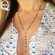 New Christian & Catholic Church Handmade Jewelry Rosary Beads Cross Long Pendant Necklaces For Women Valentine's Day Gifts 2024 - buy cheap
