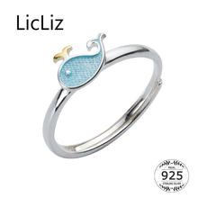 Licpol. anéis abertos em prata esterlina 925, joia ajustável lr0732 para mulheres, nova moda em ouro branco 2024 - compre barato