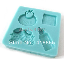 Baby Bottle Shape Silicone Soap Molds Cake Mould Fondant Decorations Silicone Rubber CIQ,FDA,CE / EU Eco-friendly SI220 2024 - buy cheap