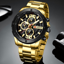 CURREN Лидирующий бренд часы Мужские кварцевые аналоговые военные мужские часы мужские спортивные армейские часы водонепроницаемые Relogio Masculino 2024 - купить недорого