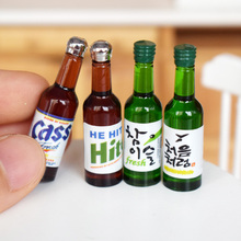 4 бутылки 1/6 кукольный домик миниатюрное пиво Корея содзю модель ролевые игры Кукла еда напитки для блайз BJD Игрушка аксессуары 2024 - купить недорого
