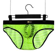 Sexy Men Underwear Transparent Briefs Shorts Man Thin Mesh Low Waist Panties U Convex Pouch Underpants cuecas calzoncillos M-XL 2024 - buy cheap